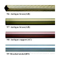 All styles of galvanized curtain rods